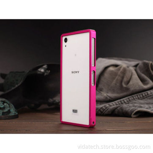Ultra-thin Aluminum Metal Bumper Frame Cover Hard Case for Sony Xperia Z2 L50W, Factory